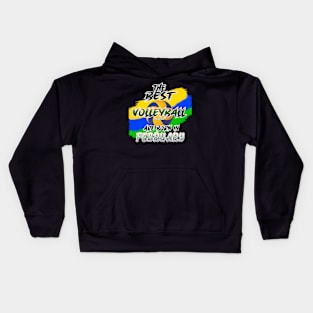 The Best Volleyball Player are Born in February Kids Hoodie